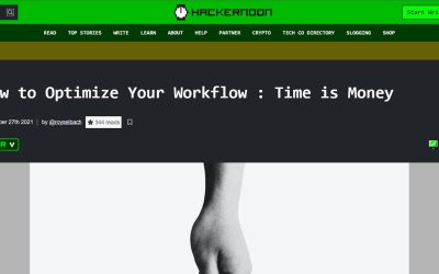 [Knowledge Blog] Hackernoon – How to Optimize Your Workflow : Time is Money